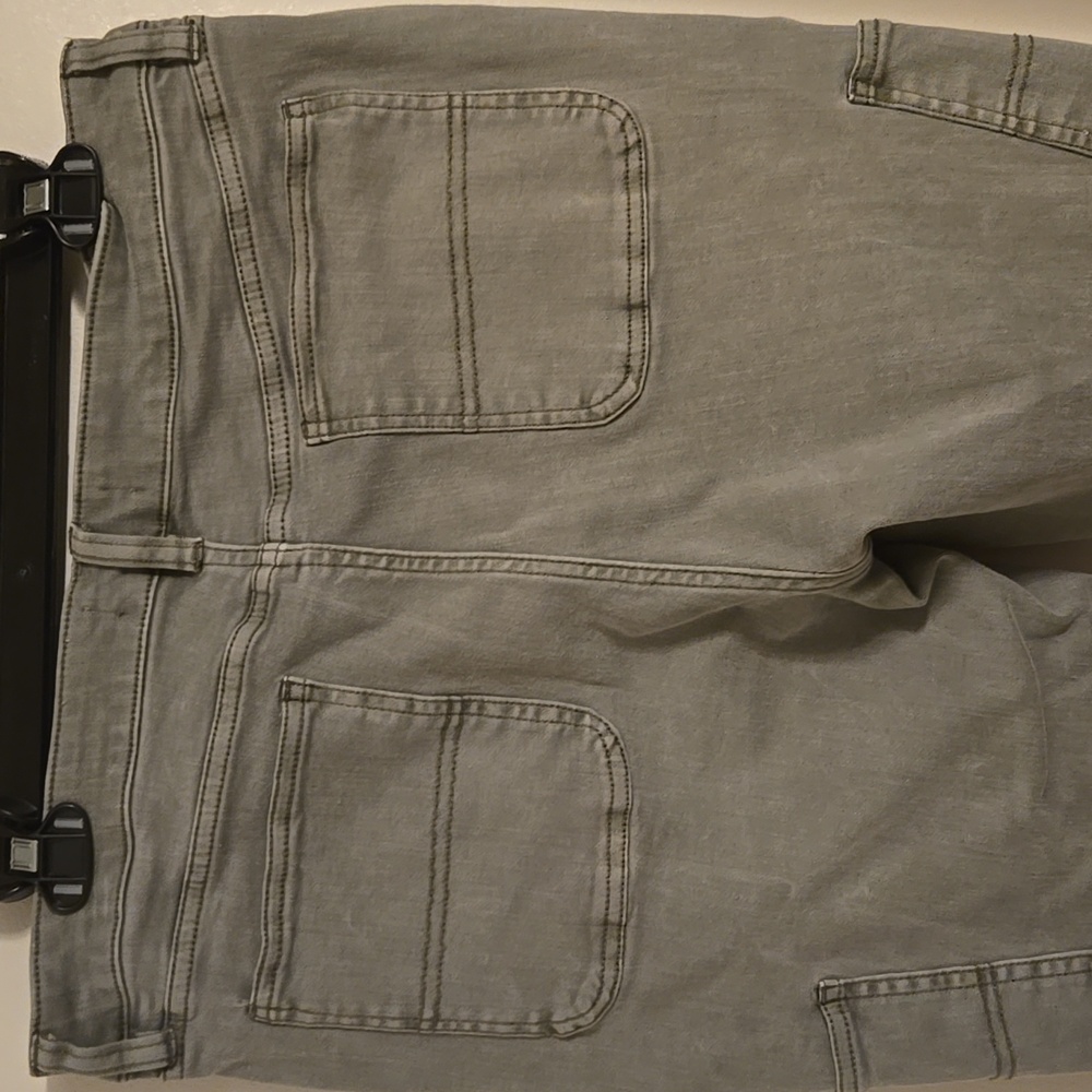 Oat Olive Green Cargo Jeans - Picture 4 of 5